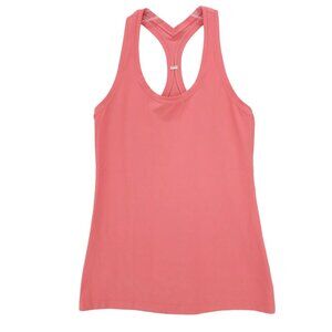 LULULEMON Cool Racerback Tank Top Raspberry Cream Coral Pink Size Estimated 6